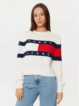 Свитер обычного кроя Tommy Jeans, экрю