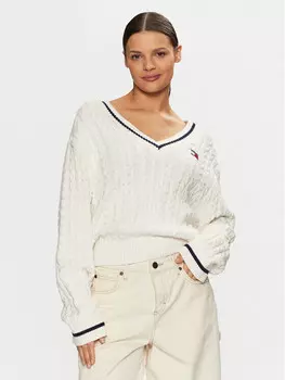Свитер обычного кроя Tommy Jeans, экрю