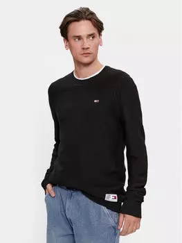 Свитер обычного кроя Tommy Jeans, черный