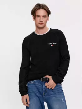 Свитер обычного кроя Tommy Jeans, черный