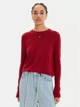 Свитер обычного кроя Tommy Jeans, красный