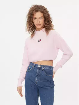 Свитер обычного кроя Tommy Jeans, розовый