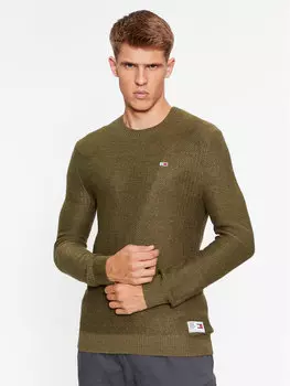 Свитер обычного кроя Tommy Jeans, зеленый