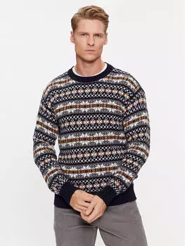 Свитер обычного кроя United Colors Of Benetton, синий