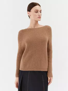 Свитер обычного кроя Weekend Max Mara, коричневый