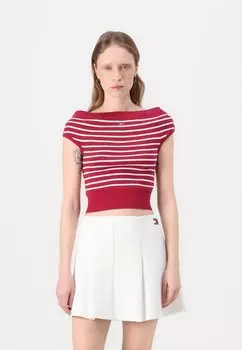 Свитер OFF SHOULDER SWEATER Tommy Jeans, красный