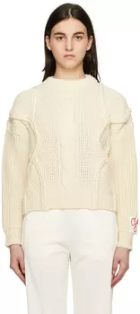 Свитер Off-White с нашивками Golden Goose