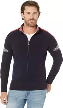 Свитер OL Spirit Jacket Dale of Norway, цвет Navy/Off-White/Raspberry