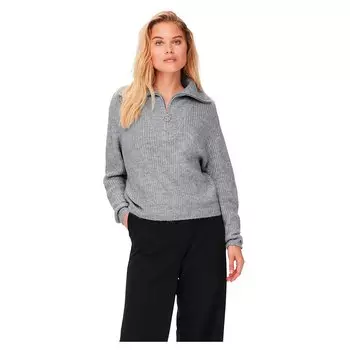 Свитер Only Baker Half Zip, серый