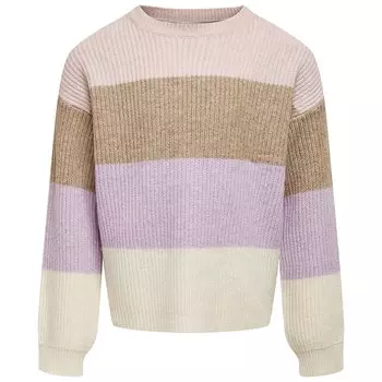 Свитер Only Kogsandy Stripe, розовый