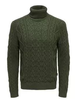 Свитер Only & Sons Rigge, темно-зеленый