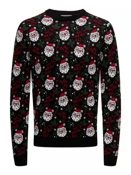 Свитер Only & Sons Sweater ONSXmas, черный
