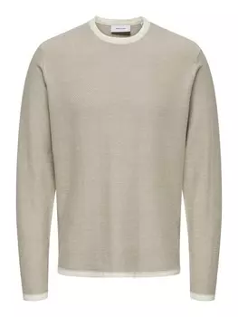 Свитер Only & Sons Sweater Timmy, бежевый