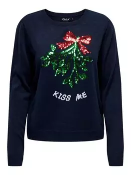 Свитер Only XMAS MISTLETOE, ночной синий