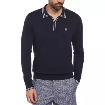 Свитер Original Penguin Cash Like half zip, синий