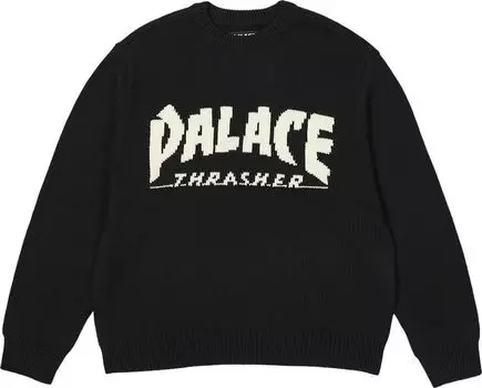 Свитер Palace x Thrasher, черный