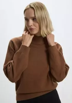 Свитер Perkins Collar Solid Color Calliope, коричневый