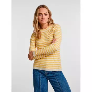 Свитер Pieces Crista O Neck, желтый