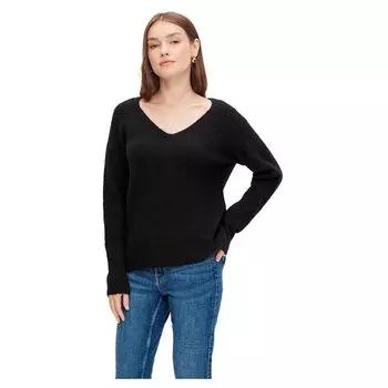 Свитер Pieces Ellen V Neck, черный