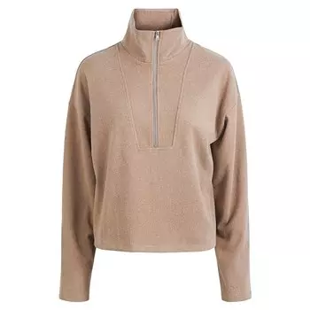 Свитер Pieces Flex Half Zip, бежевый