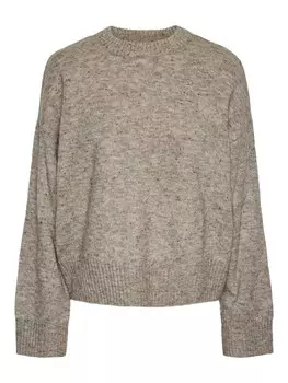 Свитер PIECES Nora, цвет Dark beige/mottled beige