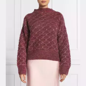 Свитер Planters с добавлением шерсти Pinko, бургунди