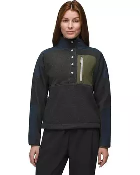 Свитер Prana Peak Snap Up Fleece, цвет Charcoal/Stormy Night