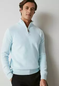 Свитер Premium Zip Neck Next, цвет sky blue
