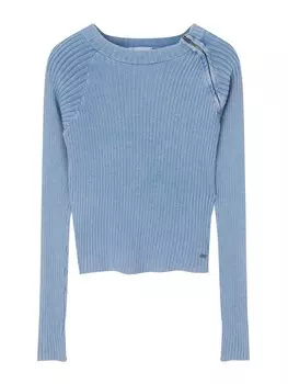 Свитер Pull&Bear, дымчатый синий