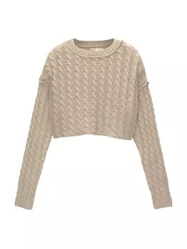 Свитер Pull&Bear, кремовый