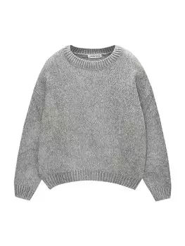 Свитер Pull&Bear, светло-серый