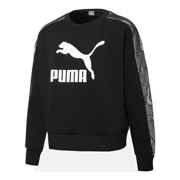 Свитер pullover sweatshirts 'black' Puma, черный