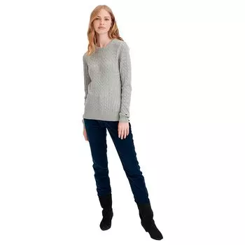 Свитер Redgreen Simone Cable Round Neck, серый