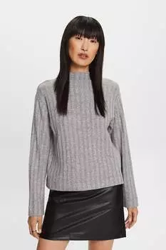Свитер Рипсен свободного кроя Esprit, серый