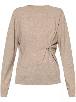 Свитер с брошью ISABEL MARANT, нейтральный цвет