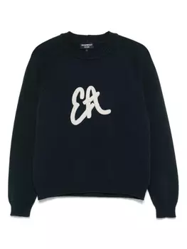Свитер с иконой Emporio Armani, синий