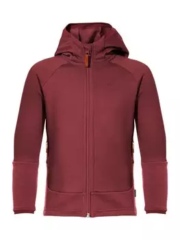 Свитер с капюшоном на молнии VAUDE Athletic Fleece Jacket Capacida, красный