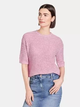 Свитер с короткими рукавами Gerry Weber, бежевый