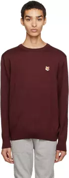Свитер с красной лисой Maison Kitsuné
