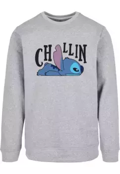 Свитер с круглым вырезом ABSOLUTE CULT "ABSOLUTE CULT Мужская Lilo And Stitch - Chillin Crewneck", серый