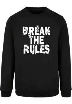 Свитер с круглым вырезом Merchcode " Merchcode Men's Break The Rules 2 Basic Crewneck", черный