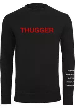 Свитер с круглым вырезом Merchcode " Merchcode Men's Thugger Childrose Crewneck", черный