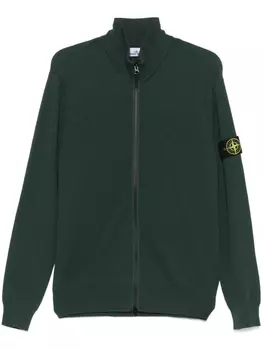 Свитер с нашивкой Compass Stone Island, зеленый