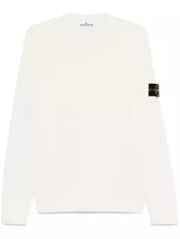 Свитер с нашивкой в виде компаса Stone Island, нейтральный