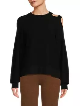 Свитер с открытыми плечами Dkny, черный