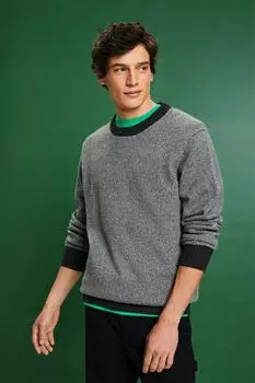 Свитер с шерстью Esprit, серый