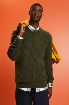Свитер с шерстью Esprit, зеленый