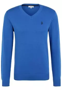Свитер с v-образным вырезом U.S. POLO ASSN. Sweater, королевский синий