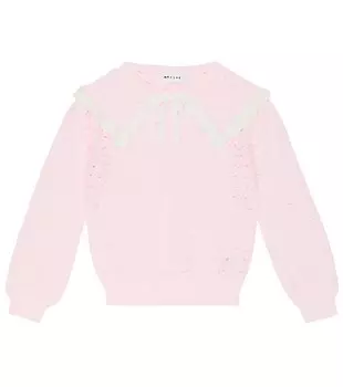 Свитер Saffron Cricket фактурной вязки Morley, розовый