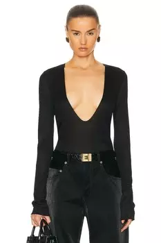 Свитер Saint Laurent Plunging, нуар